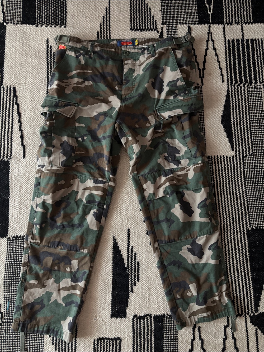 Empyre Camo Cargo Pants - Green Woodland size 33